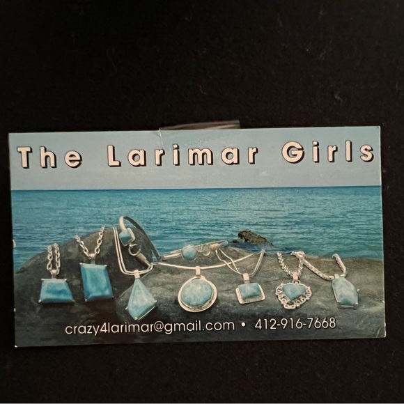 🌸🌸Pearl, Larimar & Swarovski 30” Necklace 🌸🌸 - Picture 12 of 12